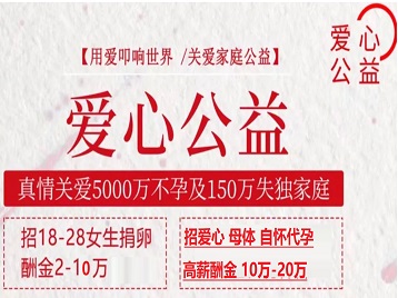 改则捐卵助孕生子 爱心志愿者招募